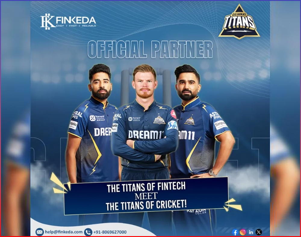 Indiantelevision - Fintech hits a six as FinReliable Technology partners with Gujarat Titans this season